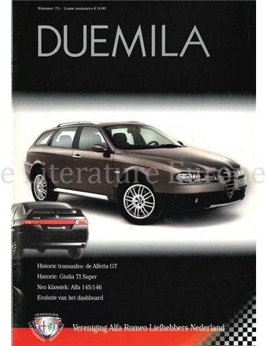 2004 ALFA ROMEO CLUB DUEMILA MAGAZINE 73 NIEDERLÄNDISCH