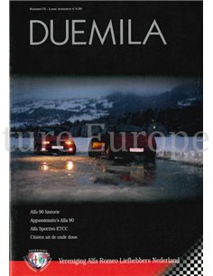 2005 ALFA ROMEO CLUB DUEMILA MAGAZINE 76 DUTCH