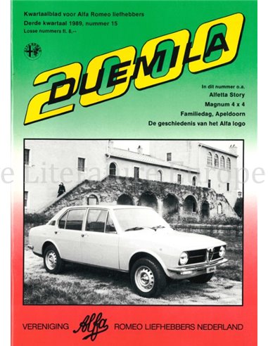 1989 ALFA ROMEO CLUB DUEMILA MAGAZINE 15 NIEDERLÄNDISCH