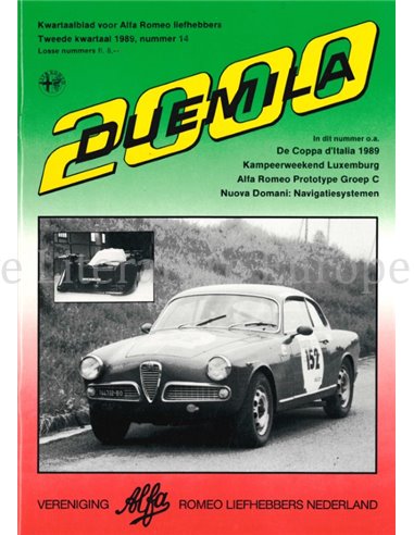 1989 ALFA ROMEO CLUB DUEMILA MAGAZINE 14 NEDERLANDS