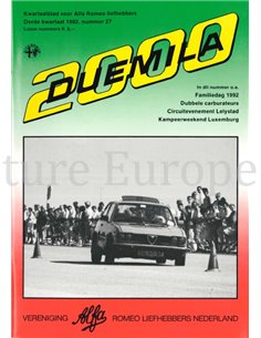 1992 ALFA ROMEO CLUB DUEMILA MAGAZINE 27 DUTCH