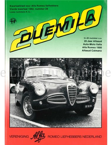 1992 ALFA ROMEO CLUB DUEMILA MAGAZINE 28 NIEDERLÄNDISCH
