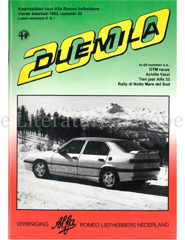 1993 ALFA ROMEO CLUB DUEMILA MAGAZINE 32 DUTCH
