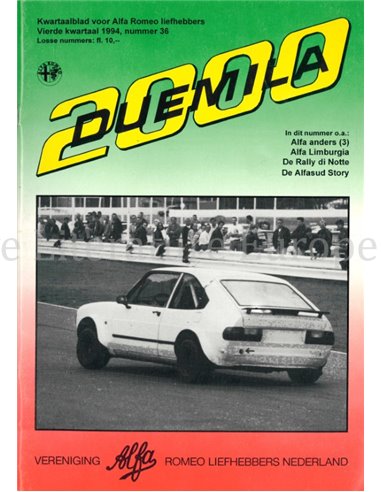 1994 ALFA ROMEO CLUB DUEMILA MAGAZINE 36 DUTCH