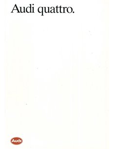 1984 AUDI QUATTRO PROSPEKT FRANZÖSISCH 