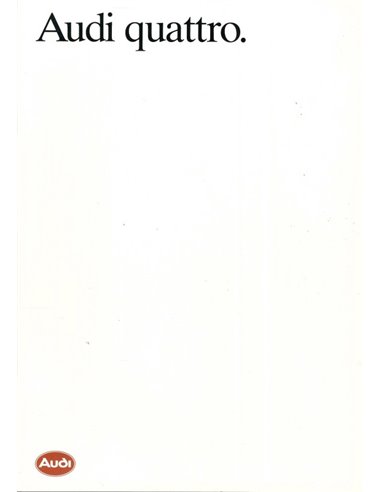 1984 AUDI QUATTRO PROSPEKT FRANZÖSISCH 