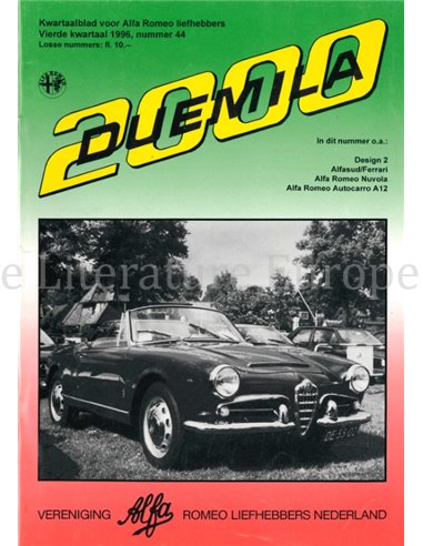 1996 ALFA ROMEO CLUB DUEMILA MAGAZINE 44 DUTCH