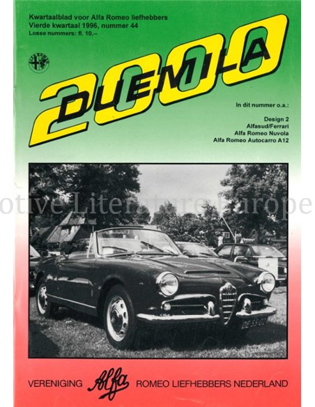 1996 ALFA ROMEO CLUB DUEMILA MAGAZINE 44 DUTCH