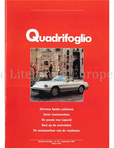 1991 ALFA ROMEO QUADRIFOGLIO MAGAZINE 35 NIEDERLÄNDISCH