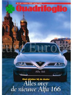 1998 ALFA ROMEO QUADRIFOGLIO MAGAZINE 60 NIEDERLÄNDISCH