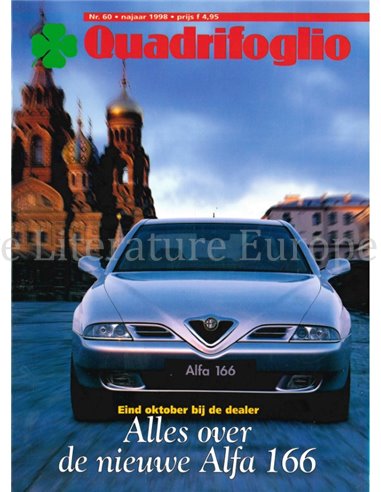 1998 ALFA ROMEO QUADRIFOGLIO MAGAZINE 60 DUTCH