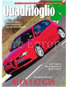 2002/2003 ALFA ROMEO QUADRIFOGLIO MAGAZINE 71 DUTCH