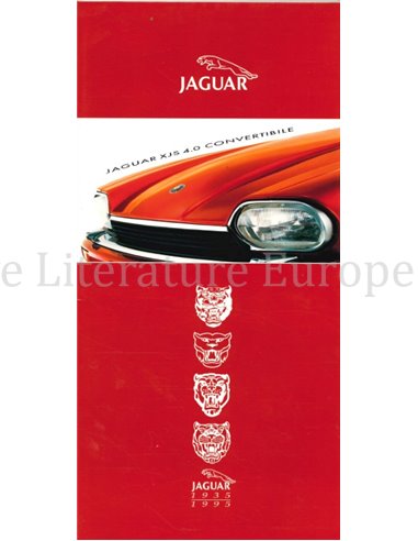 1994 JAGUAR XJS 4.0 CABRIOLET BROCHURE ITALIAANS