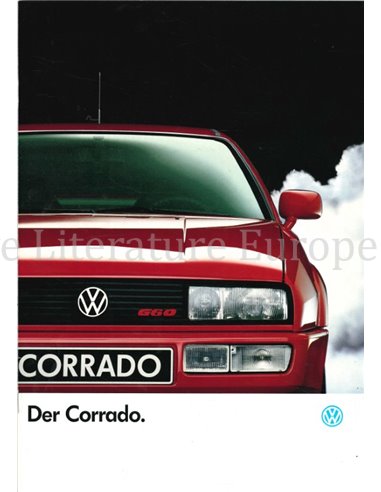 1990 VOLKSWAGEN CORRADO G60 BROCHURE GERMAN