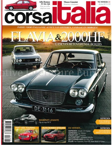 2017 CORSA ITALIA MAGAZINE 21 NEDERLANDS