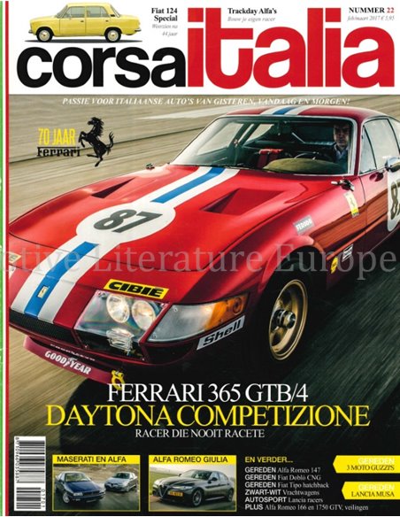 2017 CORSA ITALIA MAGAZINE 22 NIEDERLÄNDISCH