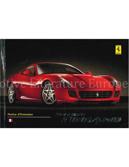 2006 FERRARI 599 GTB FIORANO INSTRUCTIEBOEKJE FRANS