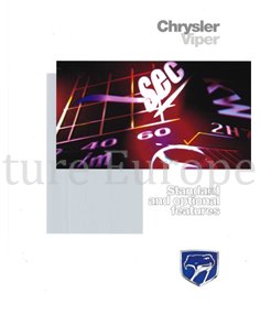 1998 CHRYSLER VIPER PROSPEKT ENGLISCH 2