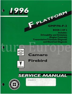 1996 CHEVROLET CAMARO | PONTIAC FIREBIRD WORKSHOP MANUAL ENGLISH 2