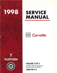 1998 CHEVROLET CORVETTE WORKSHOP MANUAL ENGLISH  2