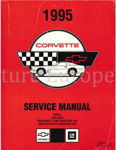1995 CHEVROLET CORVETTE WERKRPLAATSHANDBOEK ENGELS 2