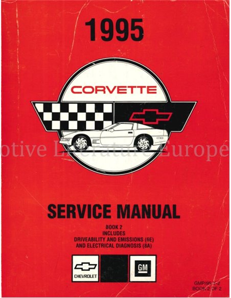 1995 CHEVROLET CORVETTE WERKRPLAATSHANDBOEK ENGELS
