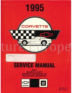 1995 CHEVROLET CORVETTE WORKSHOP MANUAL ENGLISH 