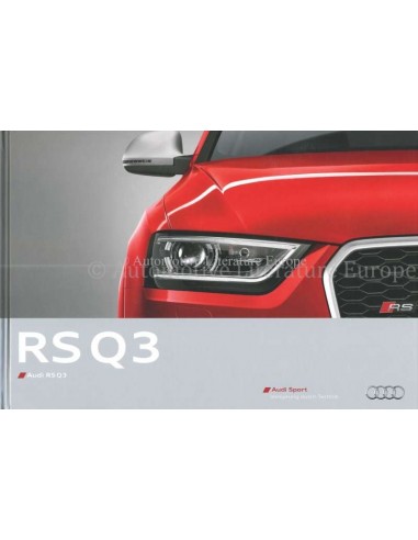 2013 AUDI RS Q3 HARDCOVER PROSPEKT DEUTSCH