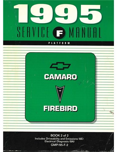 1995 CHEVROLET CAMARO | PONTIAC FIREBIRD WORKSHOP MANUAL ENGLISH 