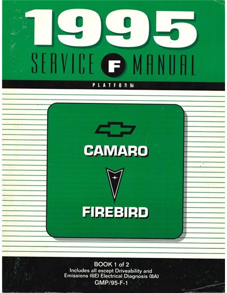 1995 CHEVROLET CAMARO | PONTIAC FIREBIRD WERKRPLAATSHANDBOEK ENGELS