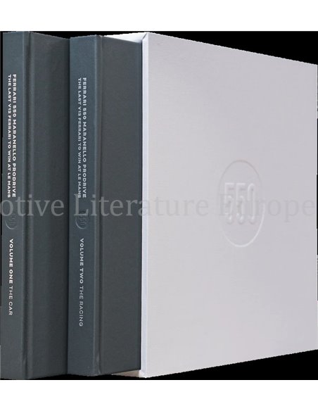 FERRARI 550 MARANELLO PRODRIVE - THE LAST V12 TO WIN AT LE MANS (2 BOEKEN, GELIMITEERD TOT 550 STUKS)