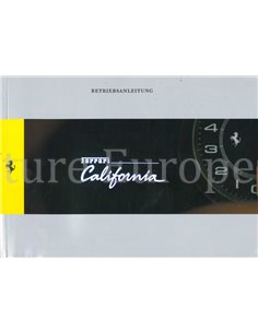 2011 FERRARI CALIFORNIA INSTRUCTIEBOEKJE DUITS