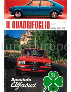 1971 ALFA ROMEO IL QUADRIFOGLIO MAGAZINE 21 ITALIENISCH