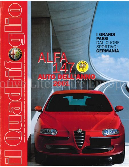 2001 ALFA ROMEO IL QUADRIFOGLIO MAGAZINE 76 ITALIAANS