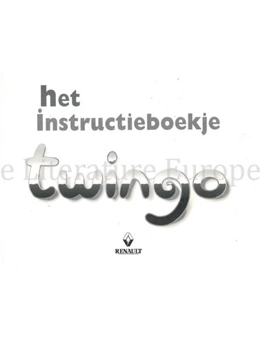 1999 RENAULT TWINGO OWNERS MANUAL DUTCH