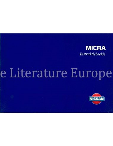 1997 NISSAN MICRA OWNERS MANUAL DUTCH
