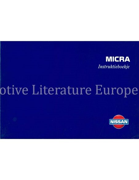 1997 NISSAN MICRA OWNERS MANUAL DUTCH