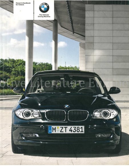 2007 BMW 1 SERIES OWNERS MANUAL ENGELS