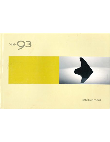 2004 SAAB 9-3 INFOTAINMENT INSTRUCTIEBOEKJE NEDERLANDS