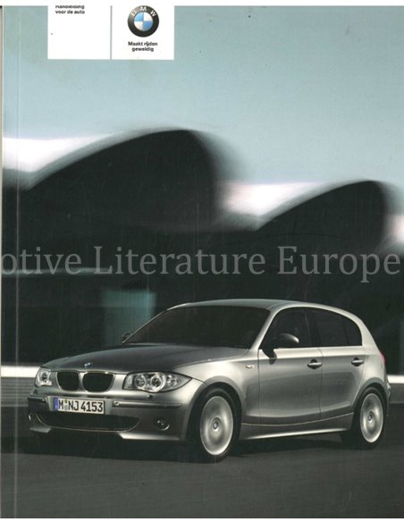 2006 BMW 1 SERIES OWNERS MANUAL DUTCH