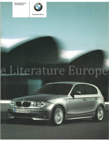 2005 BMW 1 SERIE INSTRUCTIEBOEKJE DUITS