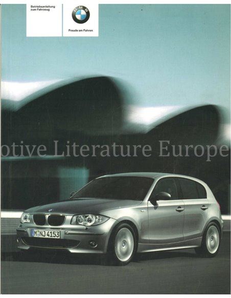 2005 BMW 1ER BETRIEBSANLEITUNG DEUTSCH