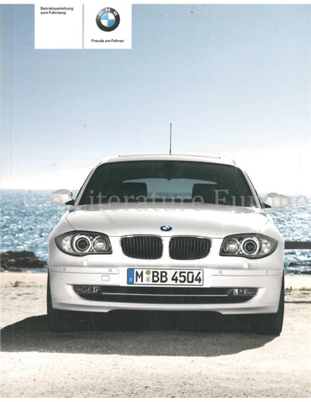 2009 BMW 1ER BETRIEBSANLEITUNG DEUTSCH