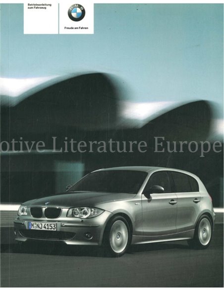 2004 BMW 1 SERIE INSTRUCTIEBOEKJE DUITS