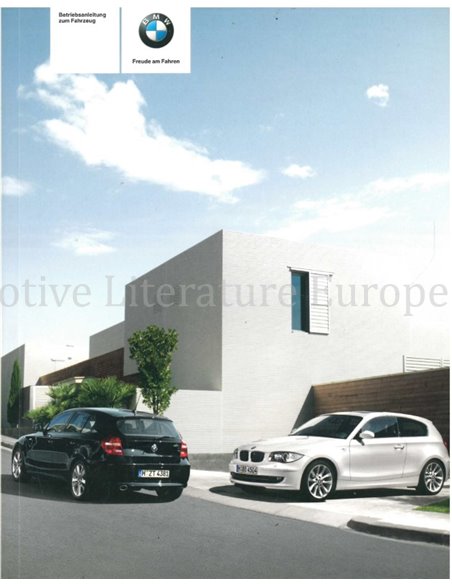 2009 BMW 1ER BETRIEBSANLEITUNG DEUTSCH