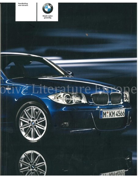 2008 BMW 1 SERIE COUPE | CABRIOLET INSTRUCTIEBOEKJE NEDERLANDS