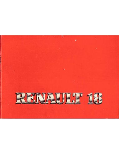 1981 RENAULT 16 BETRIEBSANLEITUNG NIEDERLÄNDISCH