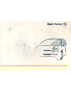 1997 OPEL CORSA INSTRUCTIEBOEKJE NEDERLANDS