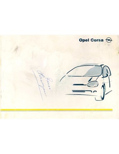 1997 OPEL CORSA BETRIEBSANLEITUNG NIEDERLANDISCH