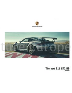 2018 PORSCHE 911 GT2 RS HARDCOVER PROSPEKT ENGLISCH